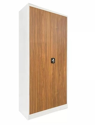 Wood Like Style Metal 2-drzwiowa stalowa szafa do przechowywania biur na zewnątrz