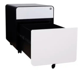 Antiwear 2 szuflady Mobilny metalowy cokół Biurowa szafka na dokumenty Elektrostatyczna powłoka proszkowa