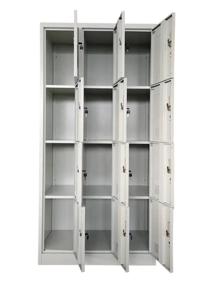 Nowoczesne wzornictwo Kolorowe OEM 12-drzwiowe metalowe szafki biurowe Struktura KD