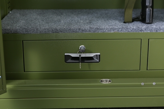 Metalowe podwójne drzwi 3 półki Bezpieczna szafka na broń Stalowa szafka zabezpieczająca Bezpieczna wojskowa