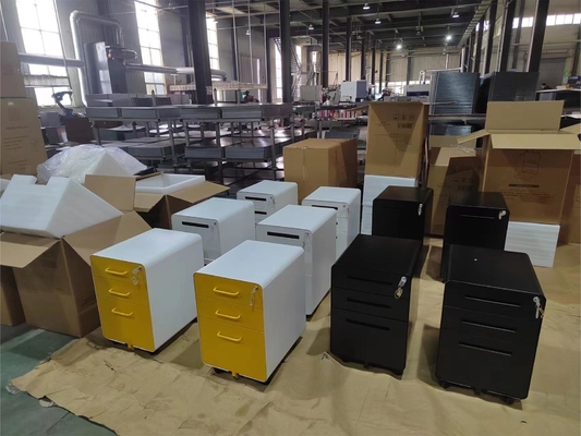 Meble biurowe 3 szufladki Podstawa ruchoma Okrągły róg