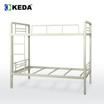 Jasnoszare metalowe łóżka piętrowe 45 kg 0,42 CBM