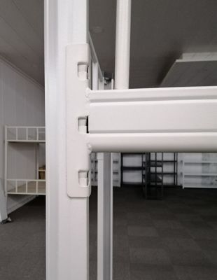 Meble szkolne Białe, bezśrubowe, metalowe podwójne metalowe łóżko piętrowe dla studentów