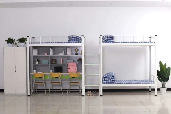 Meble szkolne dla dorosłych H1800mm Podwójne stalowe łóżko piętrowe