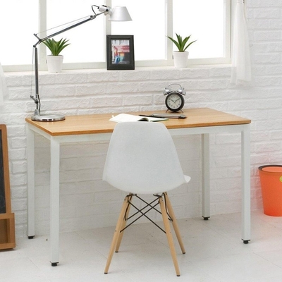Praca domowa Biały pojedynczy stół biurowy Drewniany stół komputerowy biurko