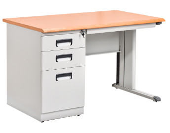 Meble do biura szkolnego stal metalowa drewniana płyta MDF 25mm komputer stołowy solidne biurko z szafką szufladową