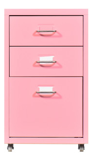 Sprzęt biurowy Stalowe szafki do przechowywania 3 szuflady Metalowy cokół mobilny