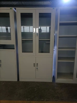 Szklane drzwi ze stali walcowanej na zimno Szafka na dokumenty Meble biurowe